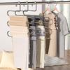 5 Layers Multi-Functional Clothes Hangers Non-Slip Pant Storage Rack Cloth Rack With Multiple Functions For Hanging And Storage