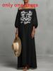 Elegant Floral Off Shoulder Maxi Dress With Embroidery For Casual Spring Occasion