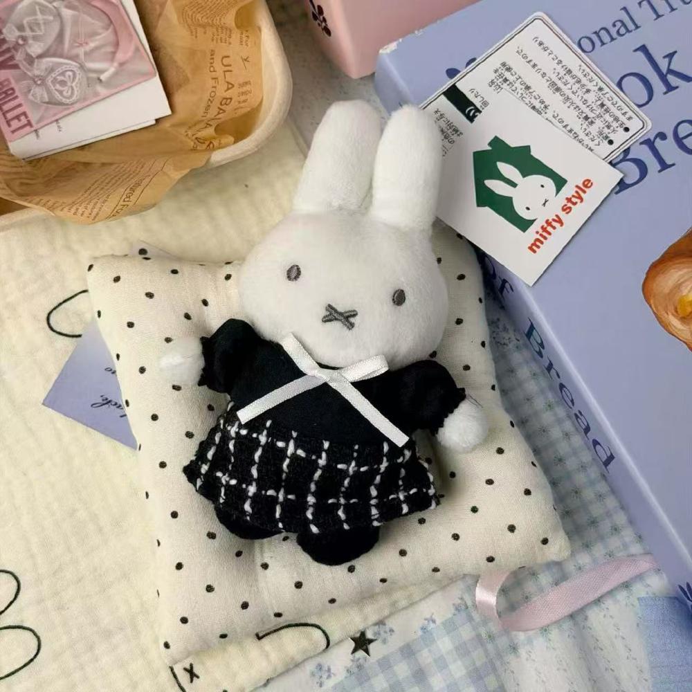 Cute Miffy Little Rabbit And Poppy Pig Cartoon Limited Edition Sailor Suit Plush Doll Bag Hanging Keychain Accessories Ornament