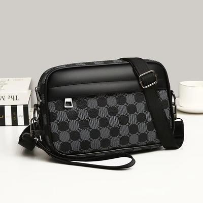 Top-quality PU Leather Men Waist Packs Business Crossbody Bags for Male Fashi Travel Storage Phe Shoulder Bags Clutch Bag