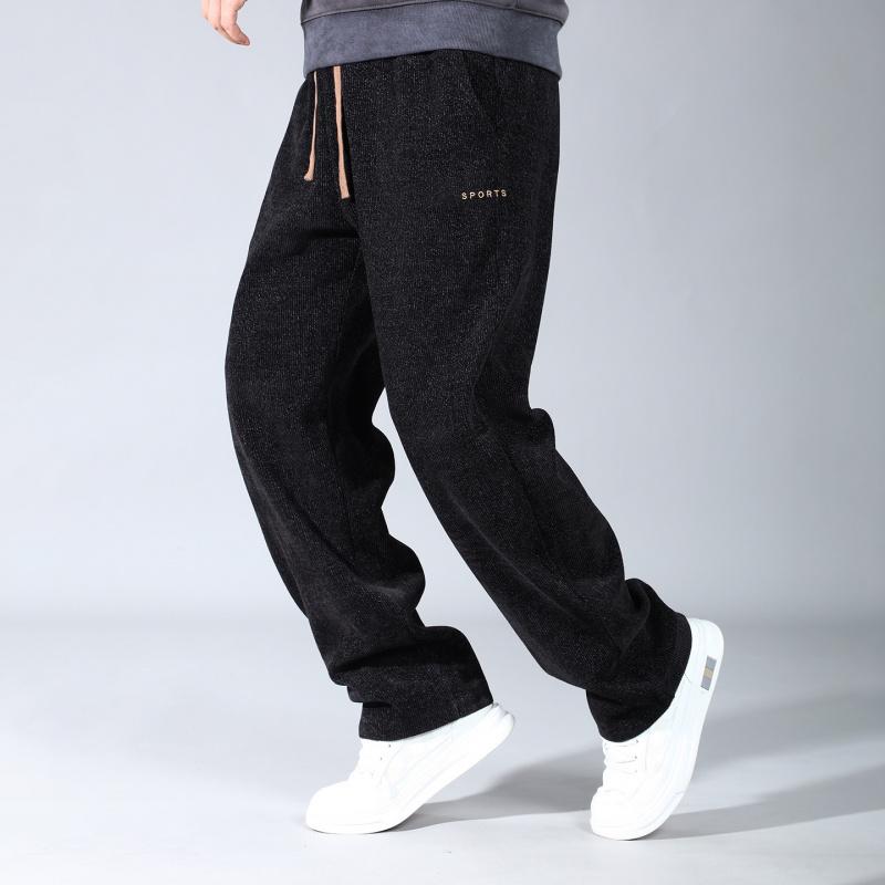 Plus-size Long Pants, Spring and Autumn Straight-leg Pants, Loose Casual Pants, Men's New Sports Pants