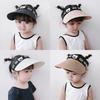 Children Sun Hats Summer Straw Empty Top Hat Baby Girl Hat Fashion Panama Cap For Kids Beach Sun Cap Summer