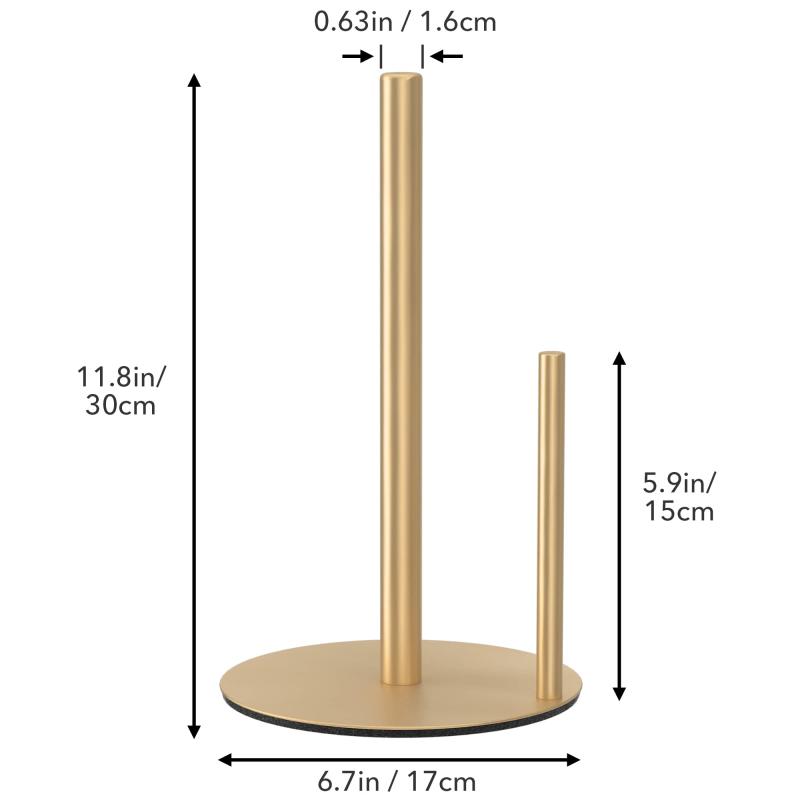 Kitchen Roll Paper Towel Rack Bathroom Stainless Steel Standing Paper Holder Silver Tissue Napkins Rack Home Table Decor