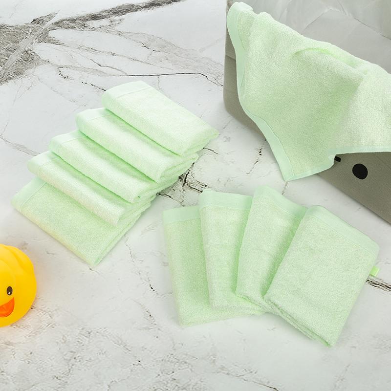 10Pcs Bamboo Baby Washcloths Soft Newborn Bath Towels Absorbent Face Wash Cloths Multiuse Kitchen Bathroom Cleaning Wipes