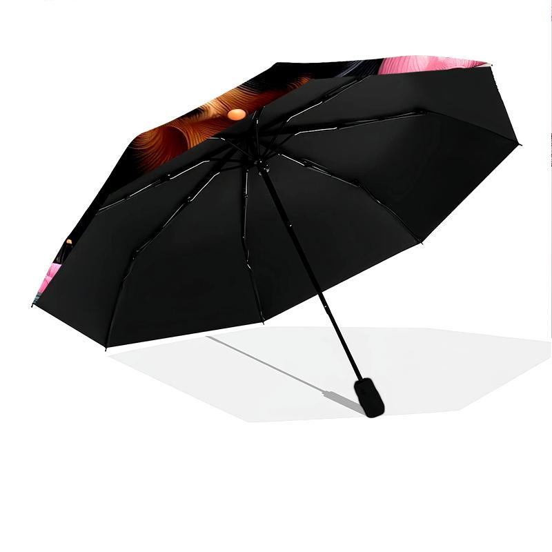 1PC cute dog pet puppy Umbrella Portable Folding Umbrella Iron Frame Hole Bone Structure Outdoor Home Umbrella A14