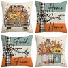 New Thanksgiving Holiday Atmosphere Office Home Rest Decoration Pillow Case Letter Print Pillow