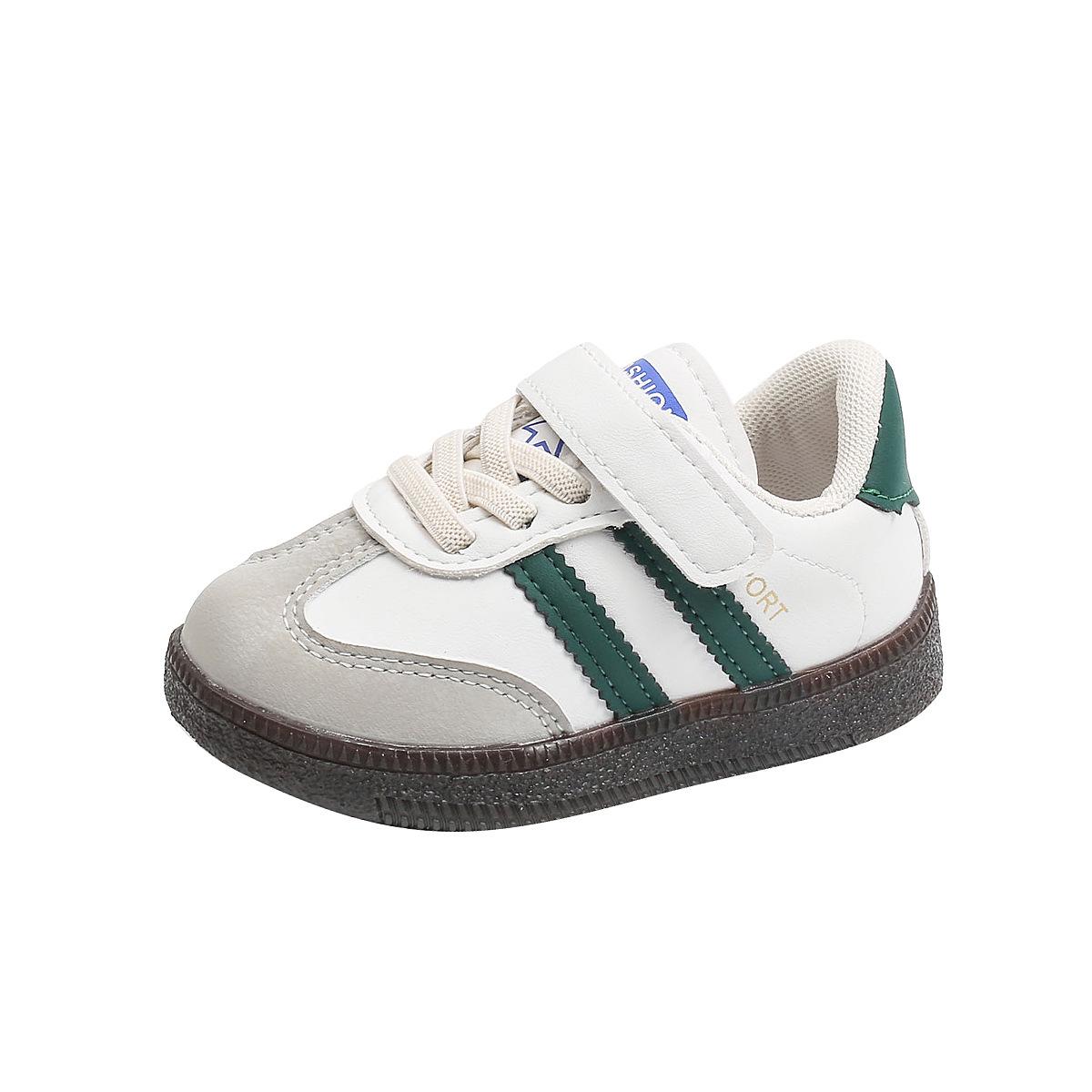 

Детская повседневная обувь для ходьбы на осень 2025 года - Кроссовки для младенцев, мальчиков и девочек 5 pairs between sizes 22-26 зелёный