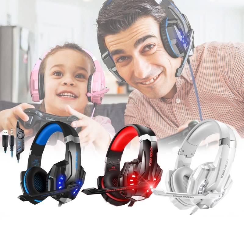 Kotion Each G9000 Cuffie da Gioco Microfono ad Alte Prestazioni con Cancellazione del Rumore Vestibilità Comoda Per Lunghe Sessioni di Gioco