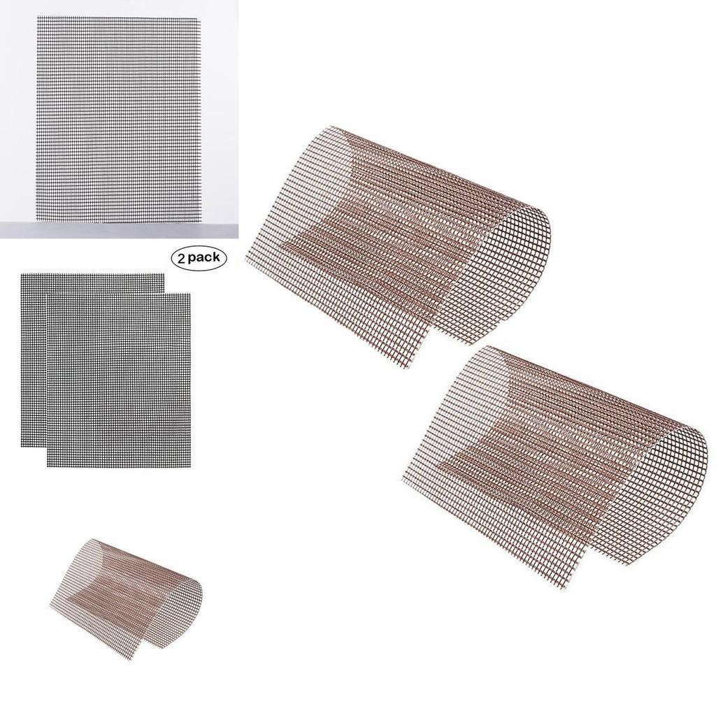 High-quality Non Stick Teflon Grill Mat Bbq Mesh 2 Pcs For Effortless Cooking