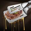 Grillzange aus Edelstahl mit ergonomischem Griff, rutschfester Griff, spülmaschinenfest, ideal für Steak, Grillen, Backen