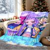 KPop Demon Hunters Pattern Blanket for Home Decoration, Bed, Sofa, Car Travel, Camping, Suitable for All Seasons, Birthday Christmas Gift