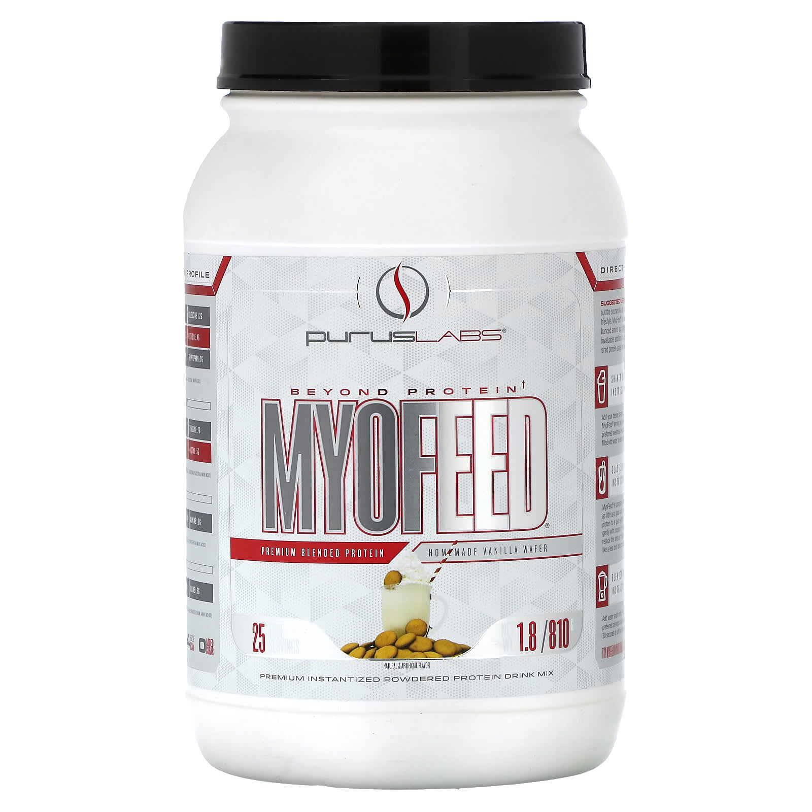 

Purus Labs, MyoFeed, Homemade Vanilla Wafers, 1.8 lb (810 g)