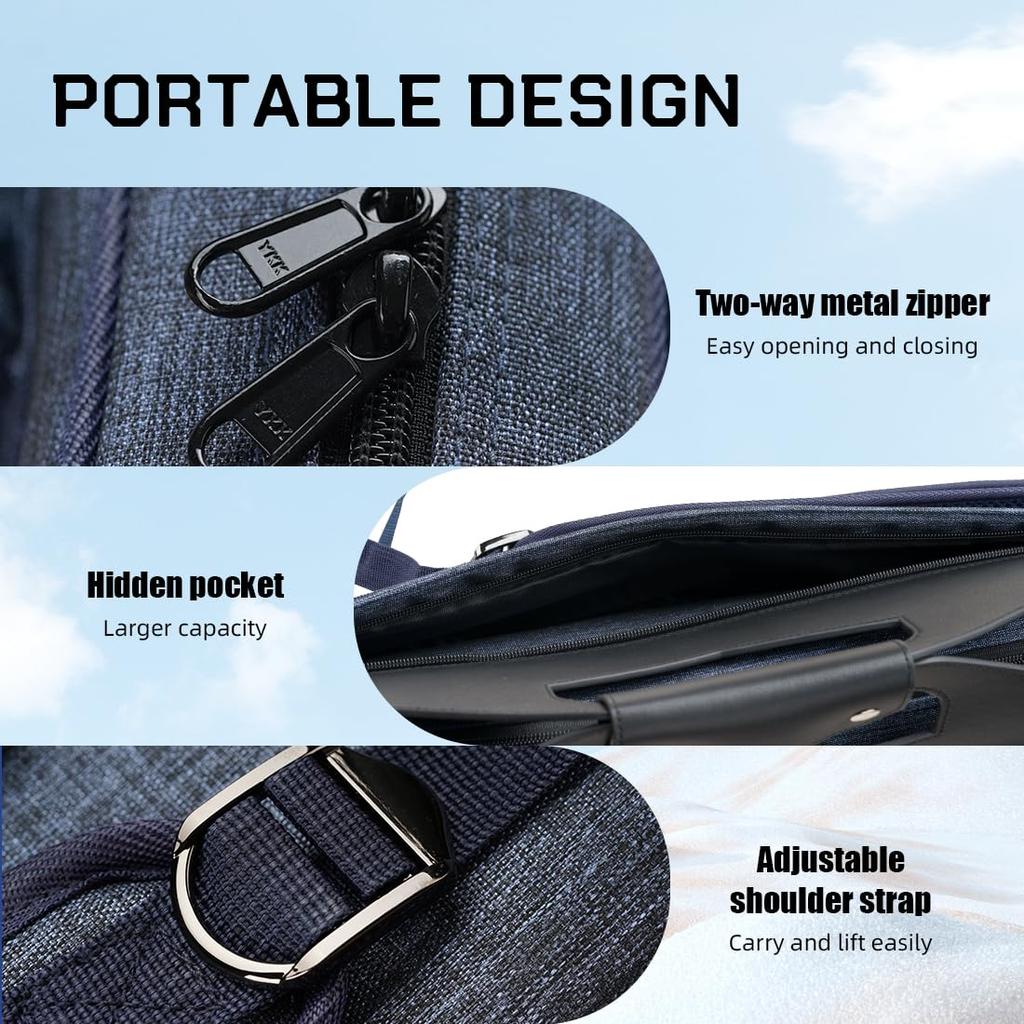 KONLLEN Pool Cue 3x4 Inch Oxford Pool Stick Holds 3 Butts and 4 Billiards Large Capacity Carrying Case with Pool Cue Upgraded Case One Size Case,