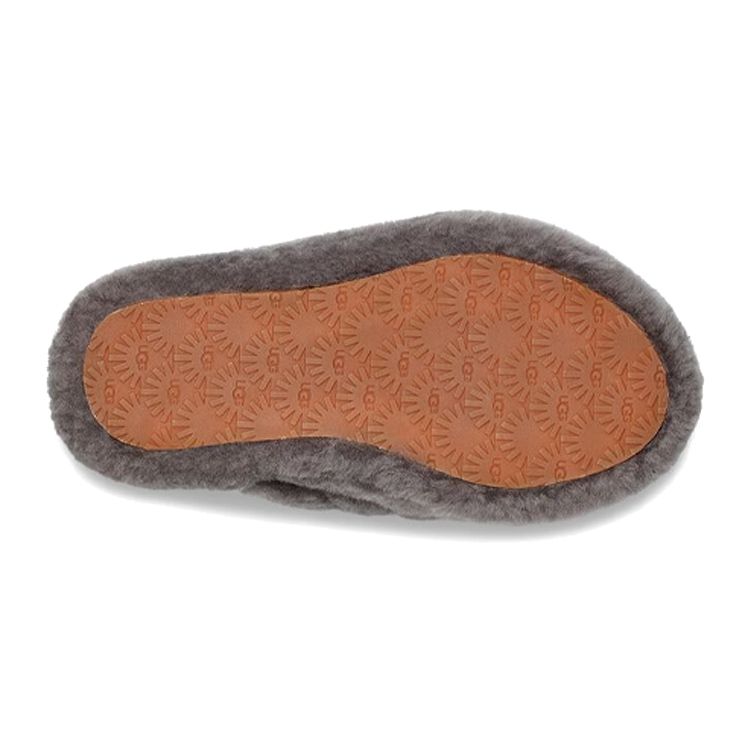 UGG Fluff Yeah Slide Charcoal (Kids) Kids Sneakers 1098494K-CHRC