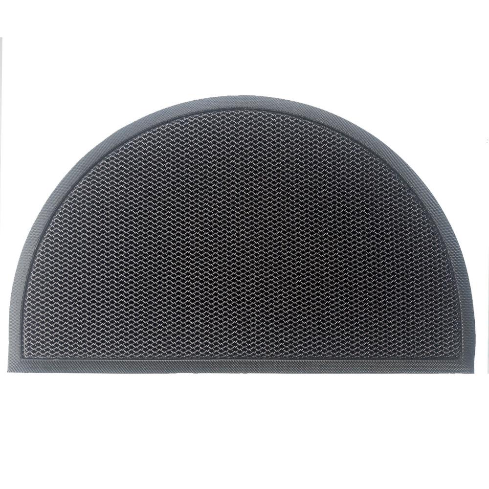 Semi-Circular Non-Slip Elastic Doormat: Dirt-Resistant Indoor Entrance Mat