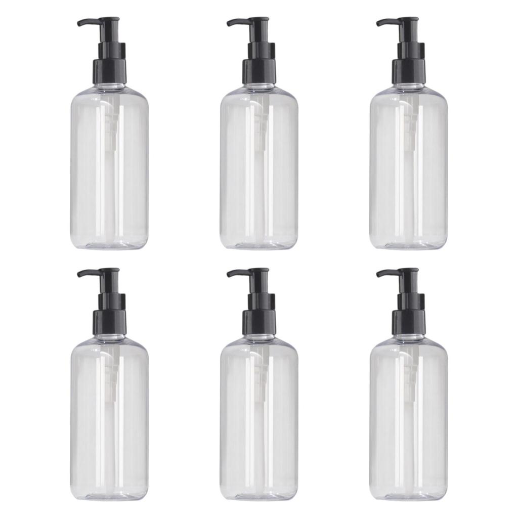 PET Soap Dispenser Bathroom Pump Bottle Refillable Lotion Container for Home Hotel Washroom