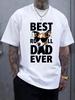 Jack Russell Terrier Dad Graphic T-shirt - "Best Jack Russell Dad Ever" Print