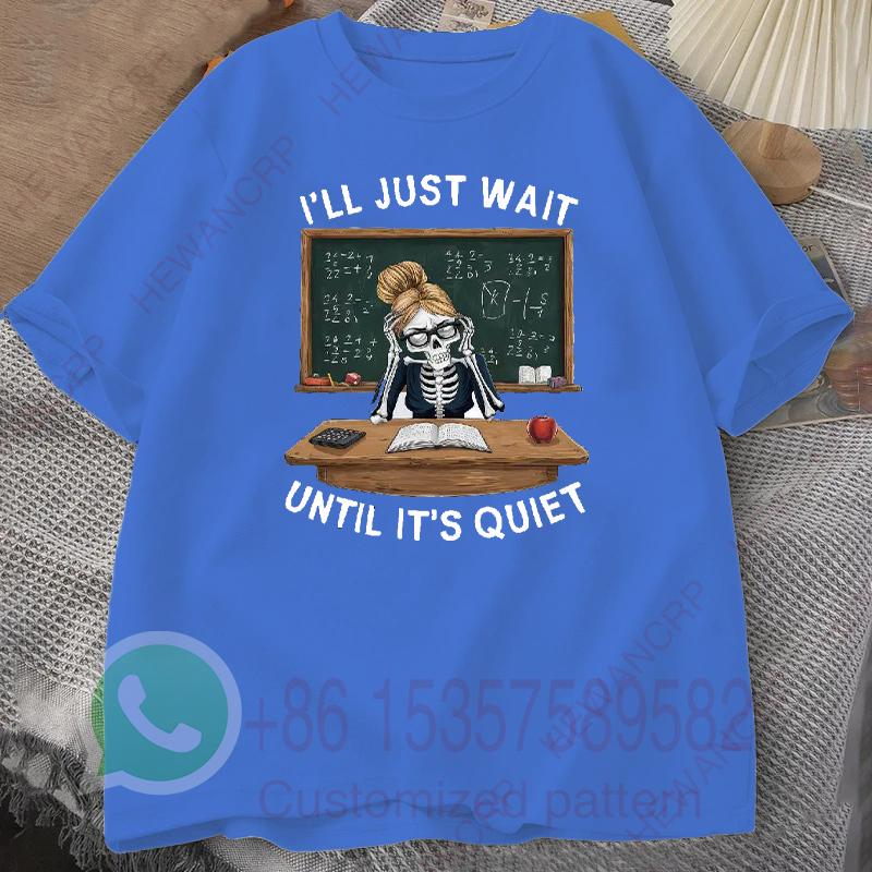 Teacher Skeleton T Shirt Humorous Classroom Summer Tracksuit Mens Round Neck Pullover Shortsleeved Tops Casual Sportswear