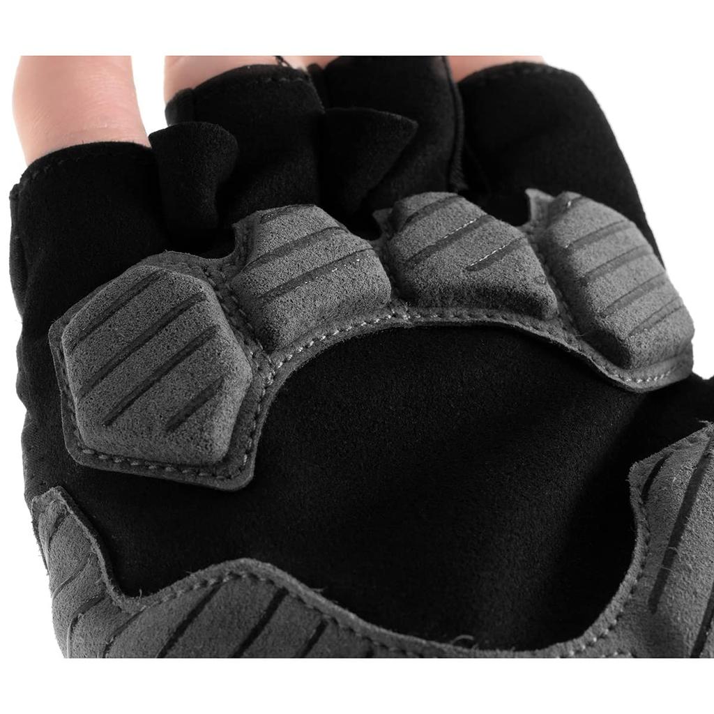 Komine GK-2593 Protective Fingerless Mesh Gloves for Motorcycles Black Red M