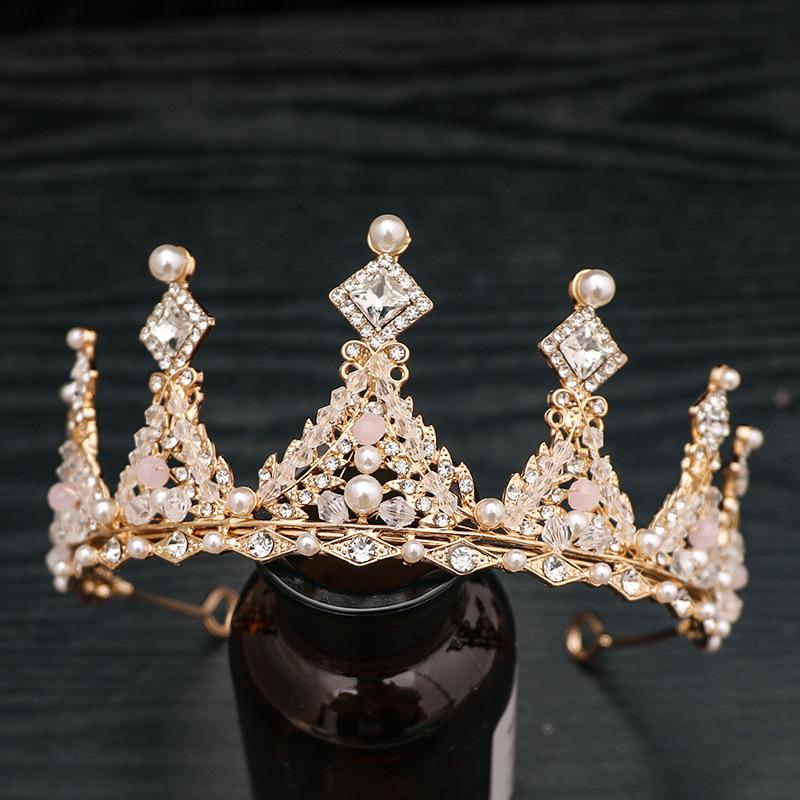 Crown Headband Headgear Children'S Princess Girls Diamond Crown Crystal Children'S Hair Accessories