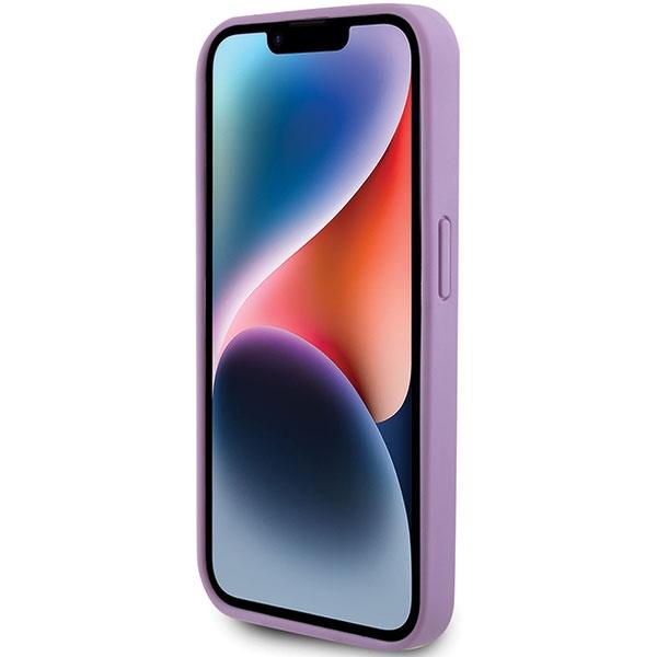 Guess Guhcp15Xp4Epmu Iphone 15 Pro Max 6.7 Fioletowy/Light Purple Hardcase Leather 4G Stamped