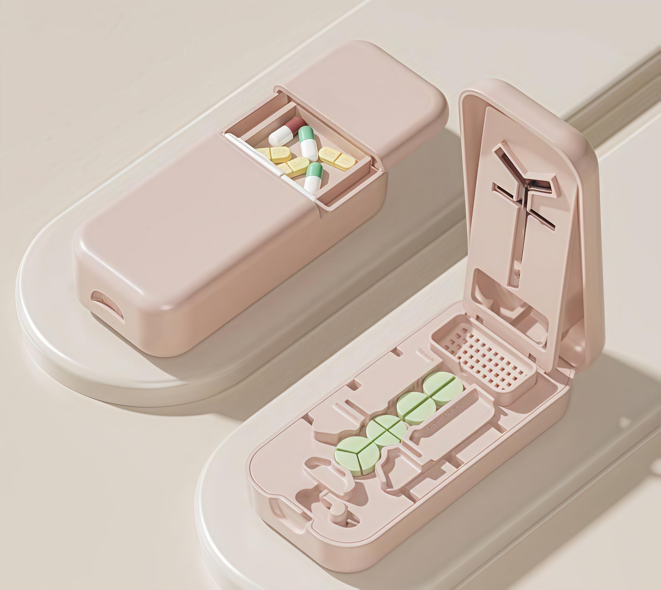 

Профессиональный таблеткорез с центрирующим устройством, безопасное лезвие для таблеток, из нержавеющей стали, для витаминов, дорожный таблеткоделитель зелёный