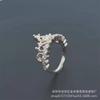 Style jewelry crown series ring fashion women's diamond ring personality high carbon ring
