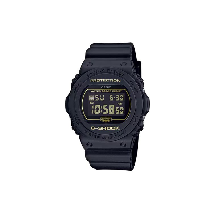 Casio G-Squad Series Quartz Movement Resin Strap Watch Men watches Black DW-5700BBM-1 Black Strap