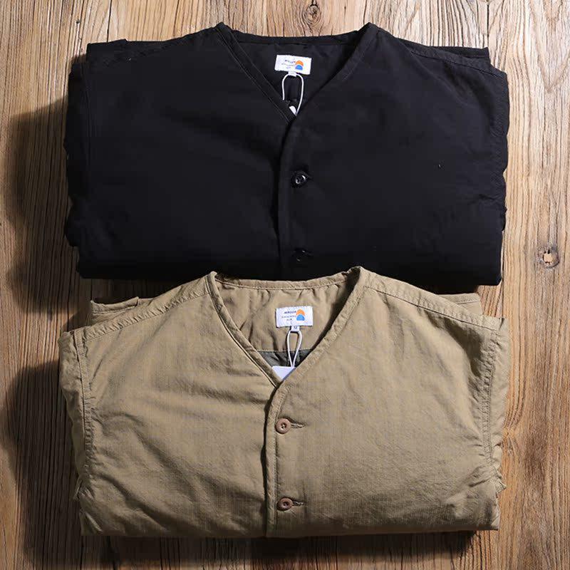 2025 Herren Retro M65 Militär Wasserdicht Gesteppt Baumwolle Arbeitsjacke - Kragenlos & Winterfest