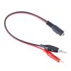 1Pc Alligator Clip 12V Power Cable Crocodile Wire Dc Voltage Connector To Female