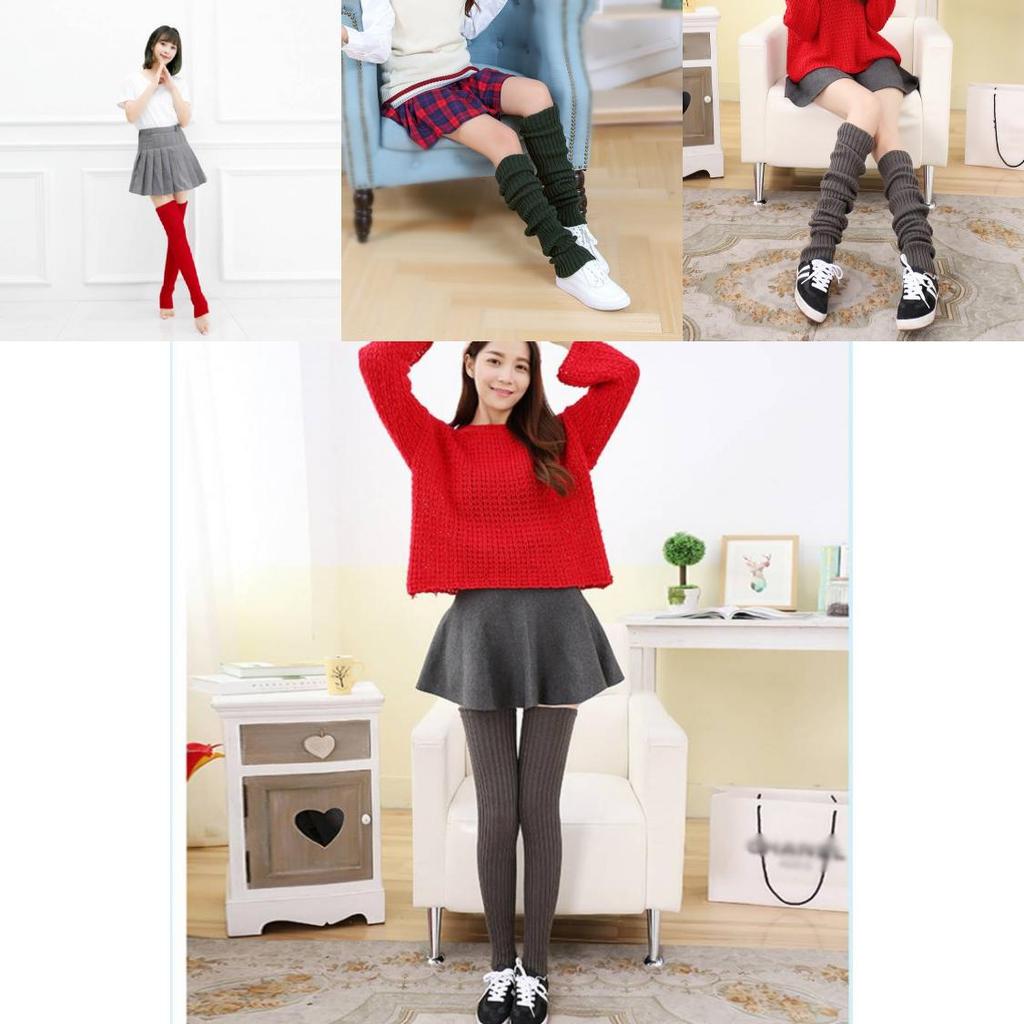 Luxurious Thick Long Snow Knit Leg Warmers Over Knee Women Breathable Acrylic Winter Socks