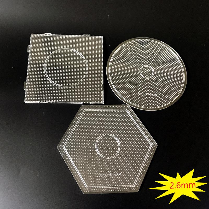 Transparent 2.6mm Large Square Perler Bead Template - High-Temperature Resistant, Eco-Friendly DIY Puzzle Tool