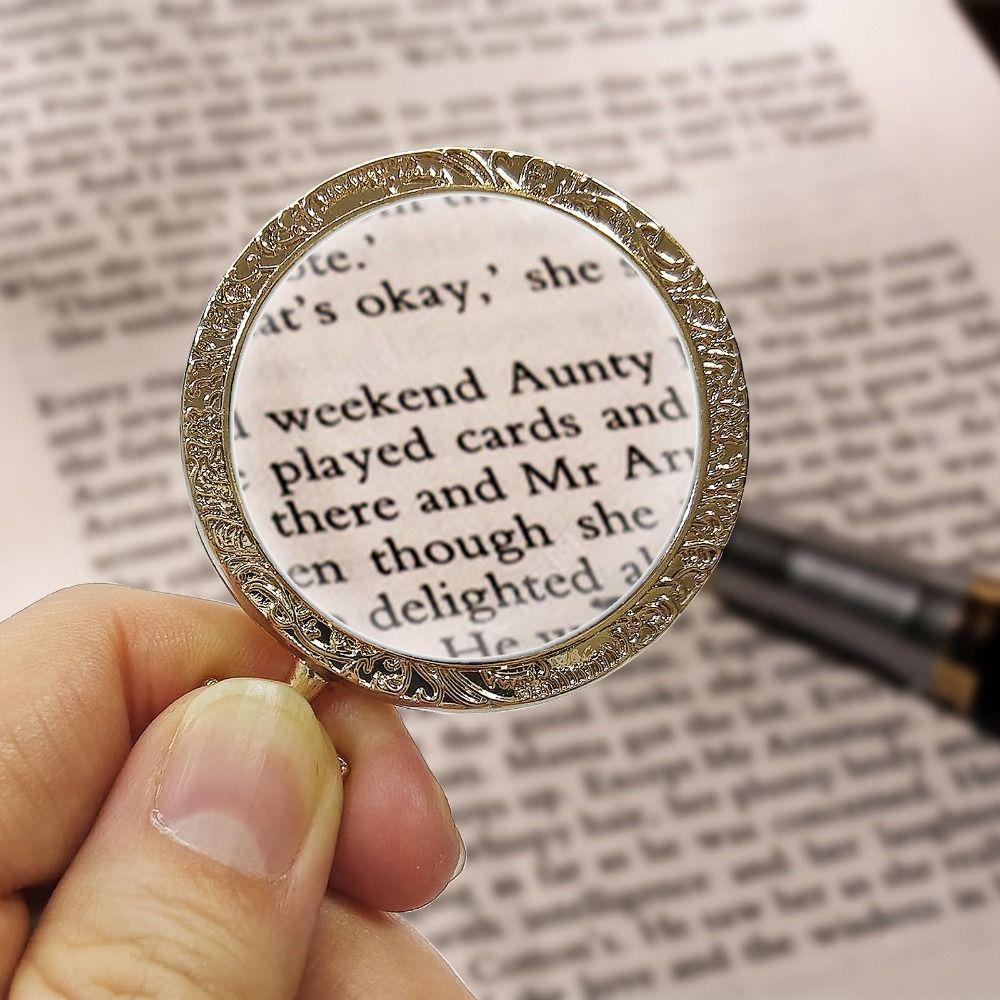 40mm Diameter Lens Magnifying Glass Necklace 10X Magnification Magnifier Pendant  Vision Aid