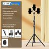 Dual Phone & DSLR Live Streaming Tripod with Multi-Camera Mount, Selfie Light, and Fill Lighting for Photography & Streaming