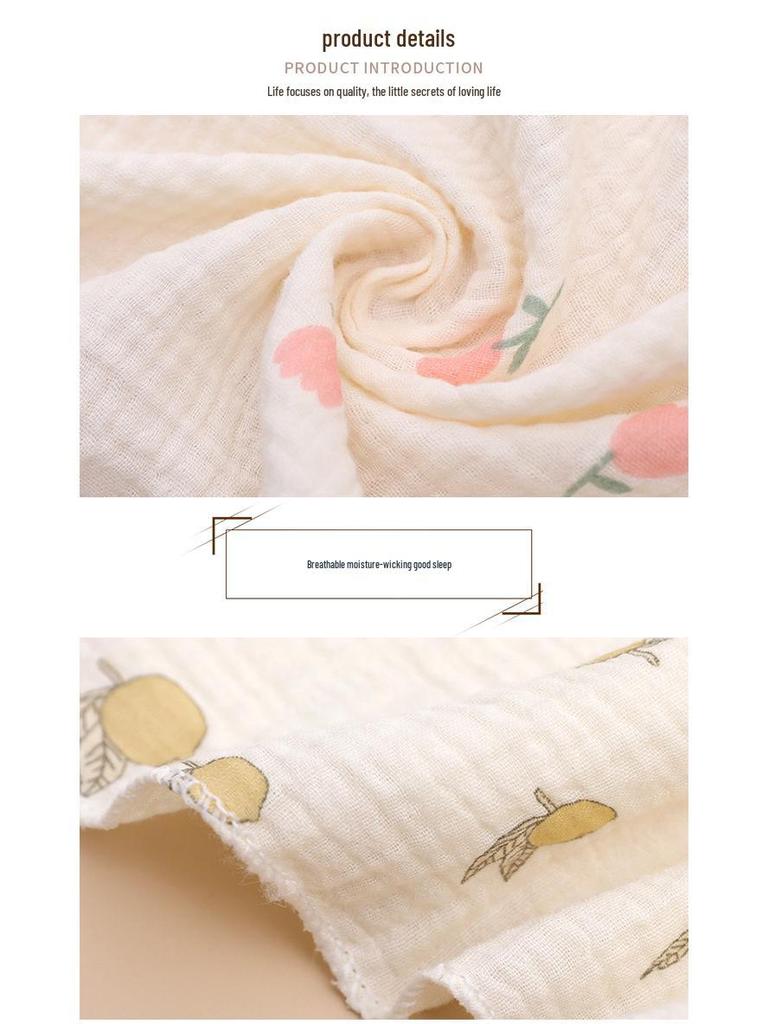 Newborn Swaddle: Two-Layer Cotton Gauze Bath Blanket