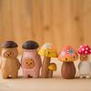 Wooden Mushroom Sculpture Handmade Housewarming Gift Kitchen Tabletop Ornament