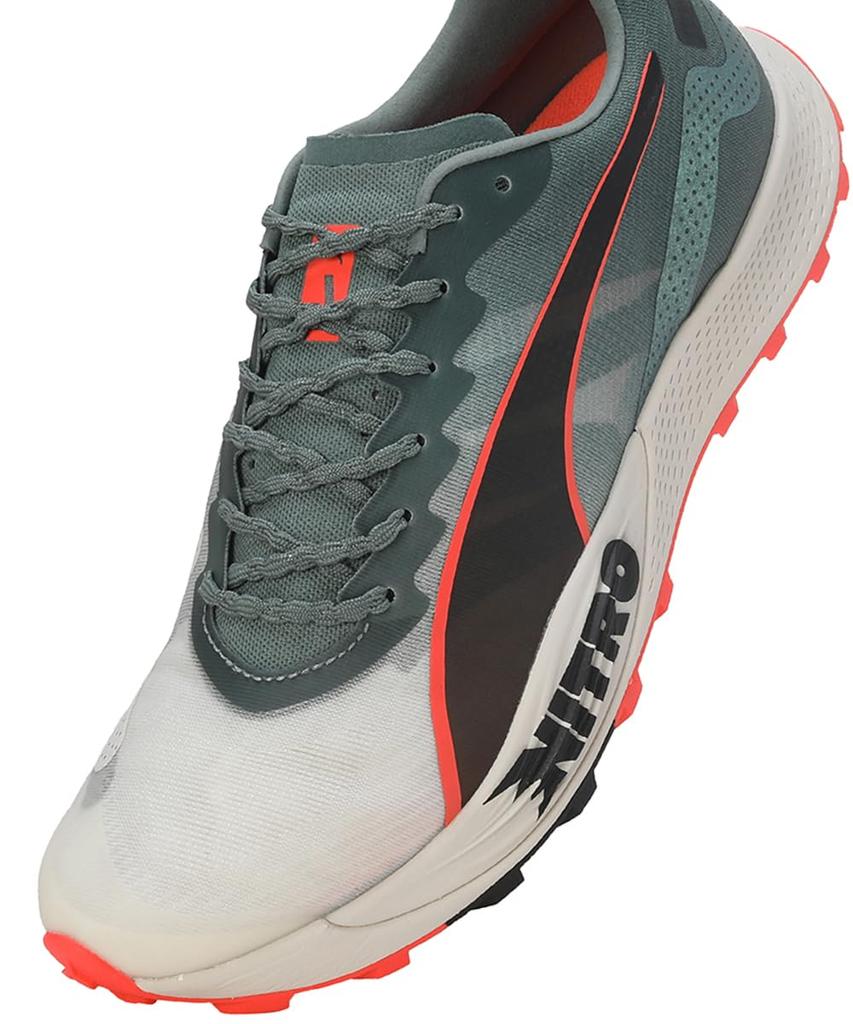 Trekking Shoes Fast Track Apex Nitro 23 Color Sun Cm [PUMA] Men's Fall/Winter Eucalyptus/Neon 26.0