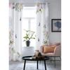 Watercolor Flower Butterfly Window Curtains for Living Room Bedroom Curtain Modern Kitchen Blinds Drapes Curtains