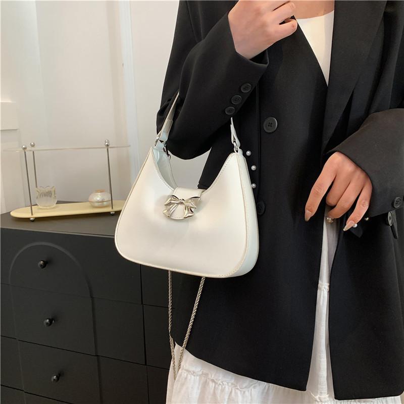 2024 Summer New Candy Color Butterfly Bow Armpit Bag Sweet And Fresh Style