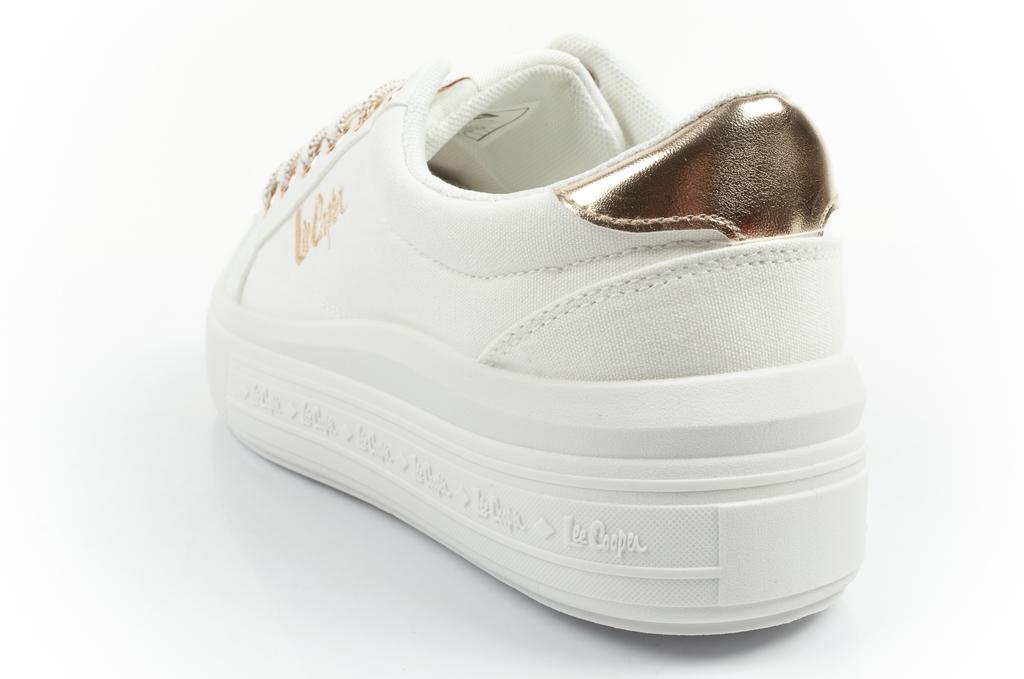 Lee Cooper Canvas/Synthetic White Lady [LCW-26-44-4478L] size 38