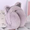 Roztomilé korejské plyšové chrániče sluchu pro ženy - útulné zimní náušníky
