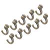 10Pcs Curtain TieBacks AntiRust Sturdy Durable Convenient Tassel Hooks for Coat Clothing Keys Towels