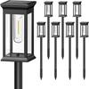 Solar Tungsten Filament Outdoor Light for Garden, Driveway, Walkway, Courtyard, and Lawn