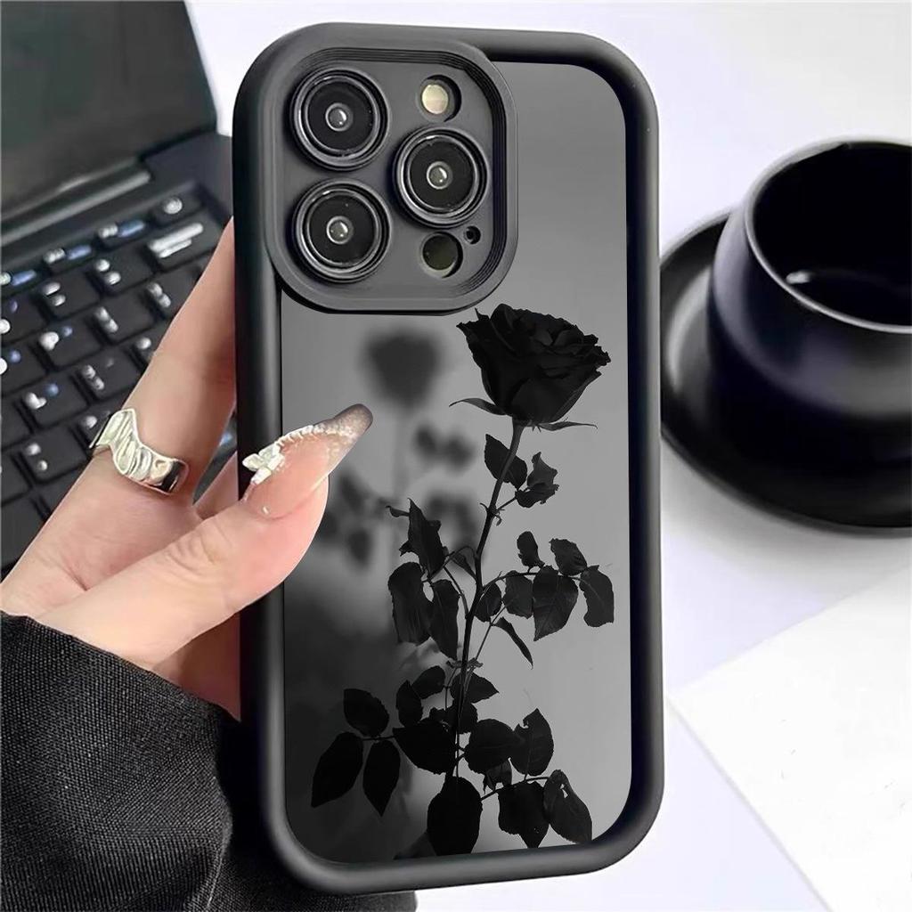 Shadow Flower Sky Eye Diamond Sand iPhone 15/16/17 Protective Case