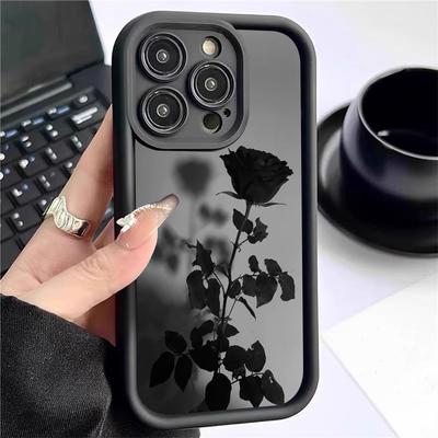 Shadow Flower Sky Eye Diamond Sand iPhone 15/16/17 Protective Case