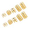 200Pcs Hair Dreadlocks Beads Flexible Alloy Exquisite Fashionable Hair Decorations Rings for Wedding Party