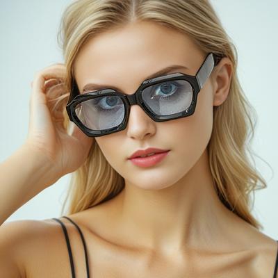 Nuevas Gafas de Sol Cuadradas de Superficie Cóncava Vintage para Mujer Hombre Gafas de Sol Gafas Femeninas Oculos De Sol para Hombre Mujer Gafas
