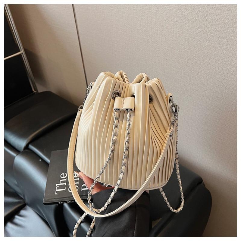 

Женская сумка новая на плечо кроссбоди маленькая квадратная сумка плиссированная сумка высококлассная сумка-ведро универсальная