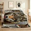 Wolf Pack Flannel Blanket Throw Blanket Soft Warm Sofa Bed Camping home Decor Unique Christmas Gift C9261398
