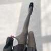 Spring and Autumn Velvet Pantyhose Grey Socks Women's Japanese College Leggings JK Skinny Stockings